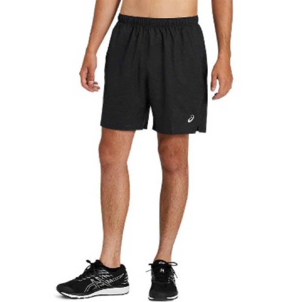 ASICS Black Activewear Track Shorts Drawstring 7” Inseam